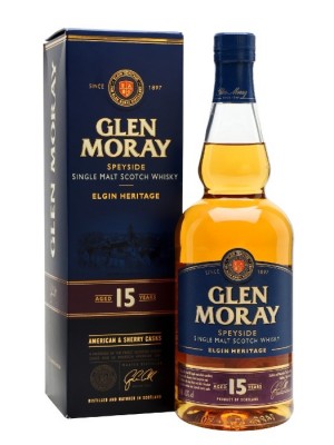 Glen Moray 15yr Speyside Single Malt 40% ABV 750ml